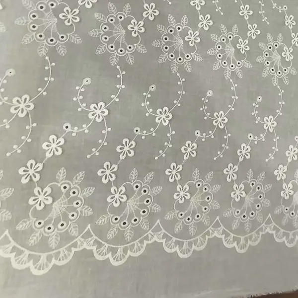 Vải len thăn bông thêu