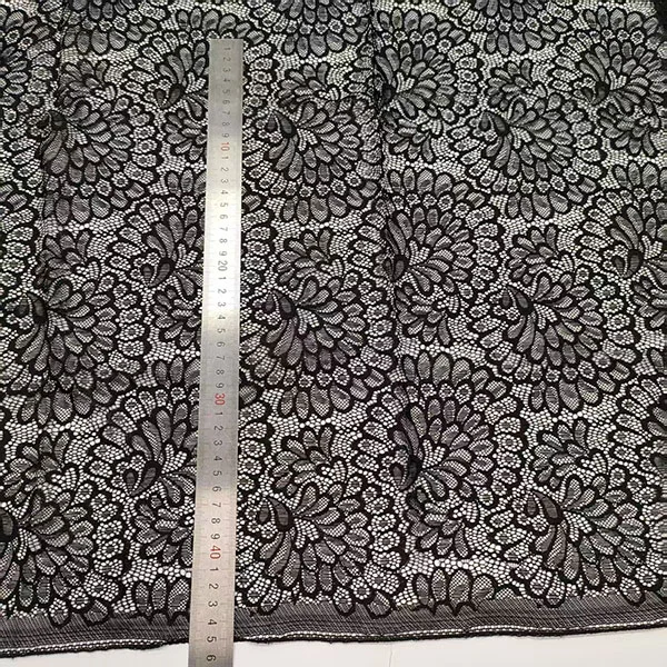 Vải ren nylon kéo dài thêu