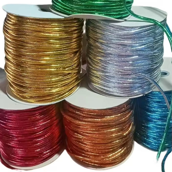 5 mm sợi dây trang sức bằng kim loại kim loại đầy màu sắc