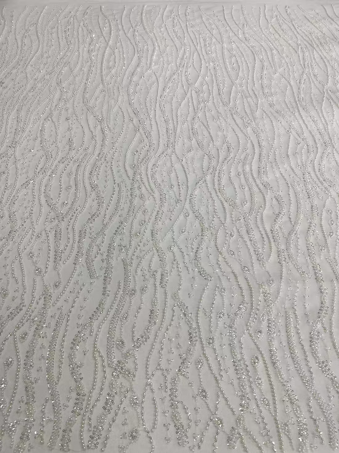 New Mesh Embroidery Bead Tube Embroidery African Fabric Lace